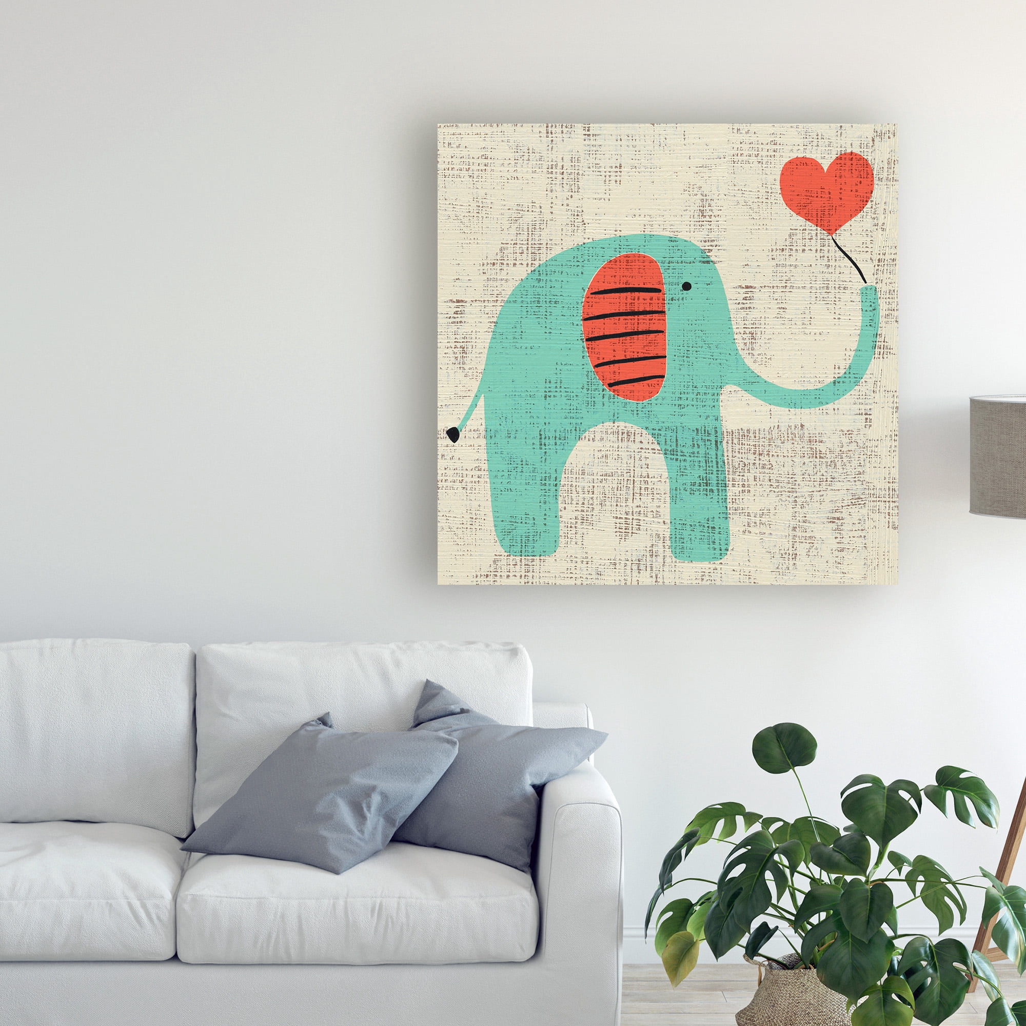 Trademark Fine Art 'Adas Elephant' Canvas Art by Chariklia Zarris