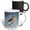 Multicolor, variant on 3drose, American Robin Vector Art Design Isolated Against a Blue Background, 11oz Two-tone Blue Mug