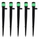 thumbnail image 2 of 100 Uds emisores de goteo pulverizador de goteros de flujo de agua ajustable de 360 ​​grados para sistema de riego de cama de césped de Patio 13cm/5,1 pulgadas verde, 2 of 10