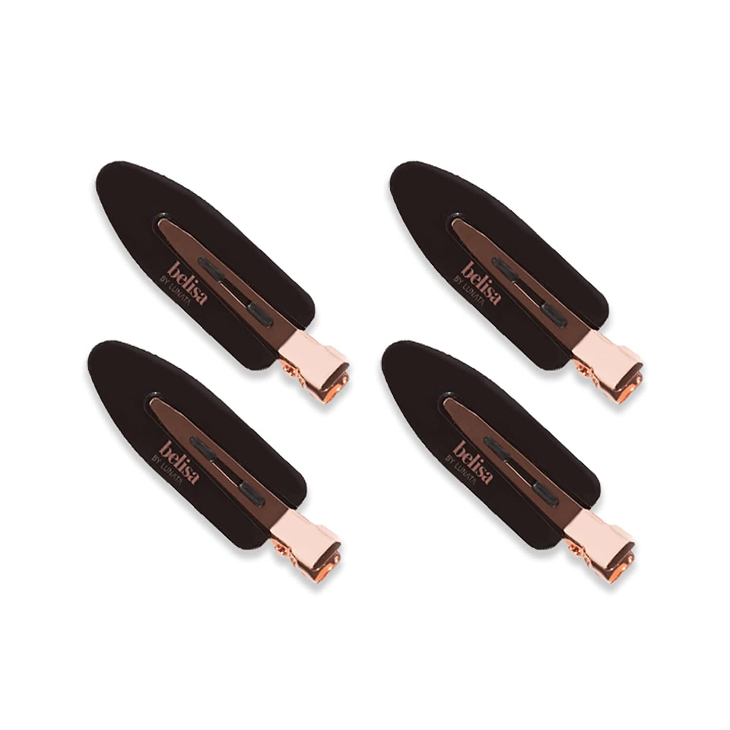 Belisa by Creaseless Hair Clips / Hair Pins White (Pack of 4) Hair