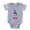Heather Grey, variant on CafePress - Nice Beagle Christmas - Cute Infant Baby Football Bodysuit