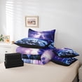thumbnail image 6 of Homewish Female Men Women Abstract Gradient Lightning Twin Bedding Sets 7-Piece,Natural Disaster Bedding Comforter Set Microfiber,Ocean Beach Breathable Sheet Sets,Breathable Home Decor, 6 of 8