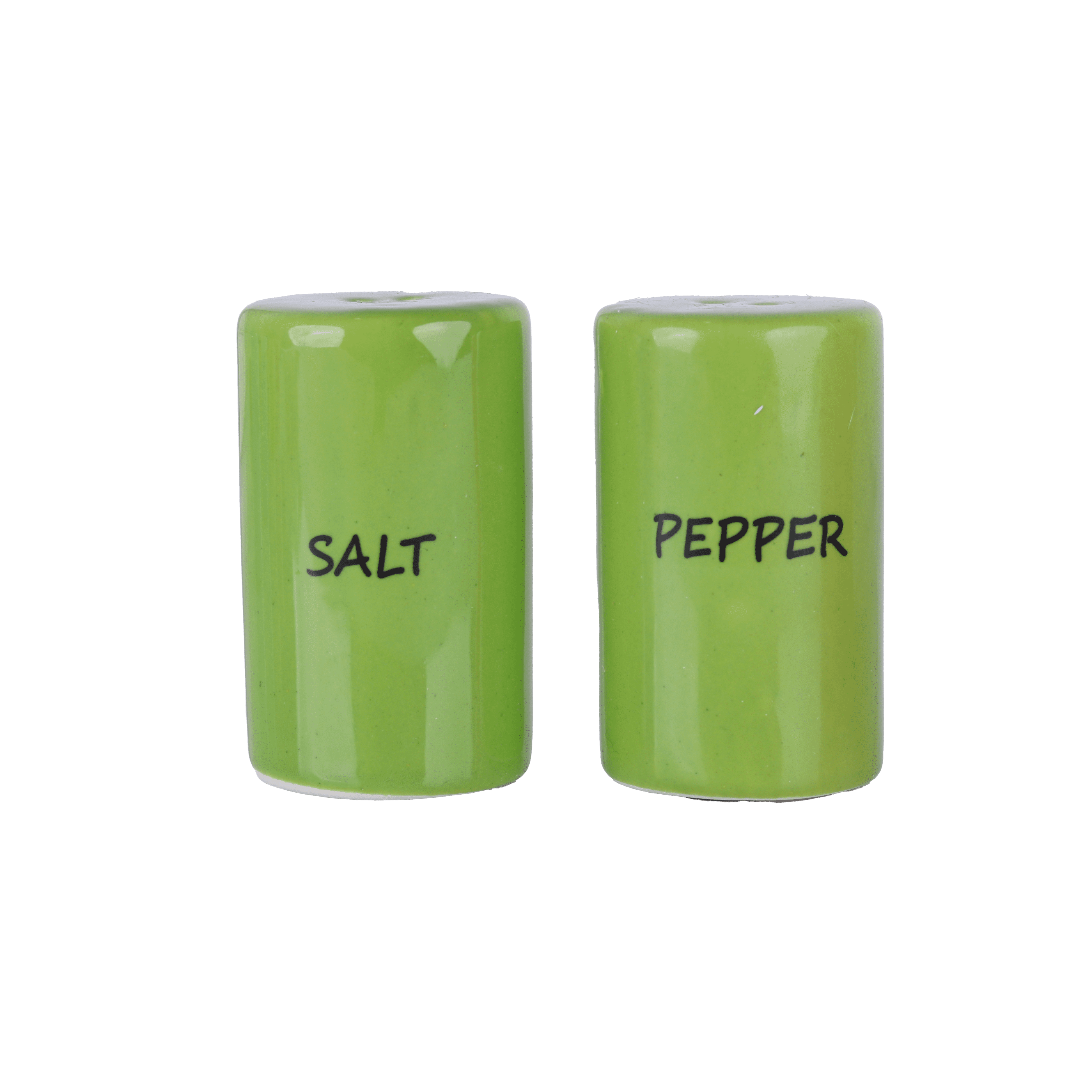 Servette Home Green Ceramic Salt & Pepper Shakers Vibrant Kitchen