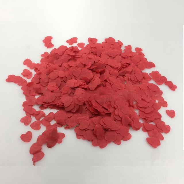 10000 Pcs Tissue Paper Biodegradable White Heart Confetti Birthday Party Wedding