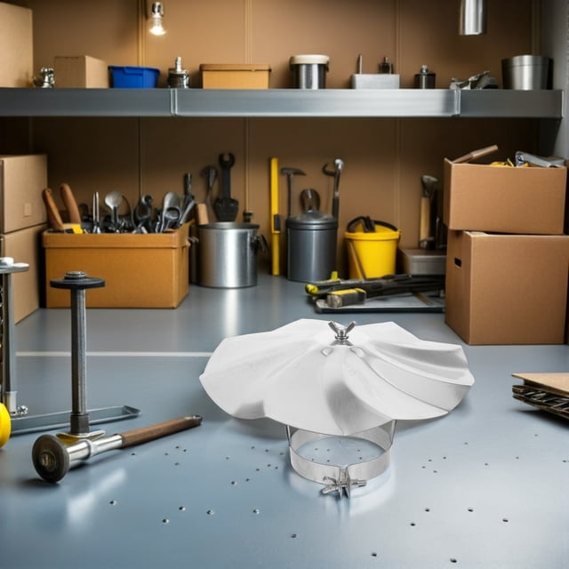 HEATSHAKING Couvercle de Cheminée en Acier Inoxydable Résistant aux Intempéries pour Ventilation de Toit et Protection contre les Débris