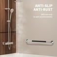 thumbnail image 3 of 32 Inch Chrome Shower Grab Bar w/ Anti Slip Rubber Grip, ZUEXT Stainless Steel Bathroom Grab Bar,Bathroom Balance Bar,Safety Handrail Support,Handicap Injury Elderly Senior Assist Bath Handle, 3 of 7