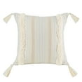 thumbnail image 4 of Phantoscope Printed Boho Woven Tufted with Tassel Series Decorative Throw Pillow Cover, 18" x 18", White, 1 Pack, 4 of 4