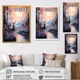 thumbnail image 4 of Designart "Twilight Trek of Buck Goat II" Animals Canvas Wall Art - Traditional Blue Goat Entryway Wall Art, 4 of 6
