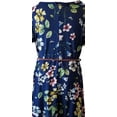 thumbnail image 2 of Big Girls' Dress Cold Shoulder Short Sleeve Floral Print Summer Flower Girl Dress Navy 10 (J20KS90), 2 of 3