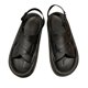 thumbnail image 2 of Sandalias con tiras cruzadas para mujer Punta abierta Correa en el tobillo de gran comodidad Sandalia plana antideslizante con suela gruesa para playa Negro 38-39, 2 of 8
