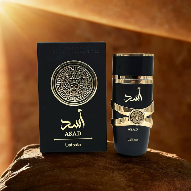 Asad for Unisex Eau de Parfum Spray, 3.4 Ounce, Lattafa