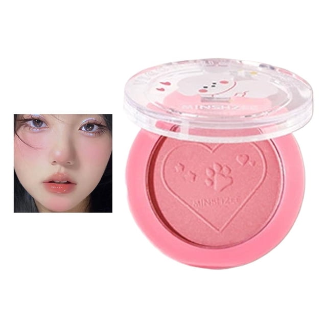 Monochrome Matte Powder Blush Palette, Soft Oil Control Rouge, Long Lasting Natural Brightening Face Makeup for All Skin Tones, 0.2oz