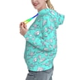 thumbnail image 2 of Lsque Seashell And Starfish Pattern Casual Women's Hoodie,Hooded Sweatshirt with Kangaroo Pocket,Pullover Hoodie with Eye-catching Drawstrings-Small, 2 of 7