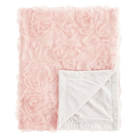 UPC: 0846480078296 | Pink Floral Rose Security Baby Blanket by Sweet Jojo Designs