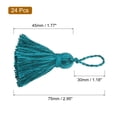 thumbnail image 2 of Uxcell 24Pack 3" Bookmark Tassels with Loop for DIY Crafts Accessory, Peacock Blue, 2 of 6