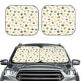 thumbnail image 2 of Vsdgher Sushi and Rolls Print Car Windshield Sun Shade, Reflective Sunshade Window Sunshade Sun Visor Protector Fit for Cars,Trucks,SUVs-Small, 2 of 6