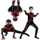 thumbnail image 2 of Disfraz de Spiderman Miles Morales, disfraz de Spider Man, mono Zentai, traje de superhéroe de Anime, Mono para Halloween para niños Fivean unisex, 2 of 2