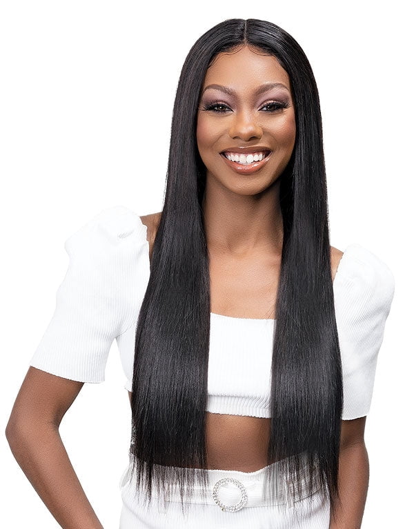 Janet Collection HD Natural Deep Part Lace Wig 100% Natural Virgin Remy Human Hair - Leila - Choose Length
