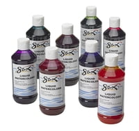 Sax 1567858 8 Oz Washable Liquid Watercolor Paint&#44; Assorted Colors - Set Of 8 - Walmart.com