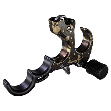 Cussparte Compound Bow Release Aids 3 Finger Thumb Trigger Archery AdjustableTarget Hunting