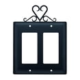 thumbnail image 1 of Village Wrought Iron EGG-51 Heart GFI Cover DBL, 1 of 3