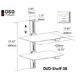 thumbnail image 3 of OSD Audio Wall Mount for DVD Player, Gaming Console, A/V Equipment, Black, 3 of 3