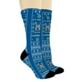 thumbnail image 2 of ThisWear Pun Gifts It's Time for Llamakkah Socks Fun Jewish Gifts Chanukah Socks 1-Pair Novelty Crew Socks, 2 of 5