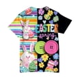 thumbnail image 4 of Staki Easter Outfit Toddler Girl Easter Bunny Shirt for Toddler Boys Girls Kids Eggs-Track Tees Eggs Tractor T-Shirts 1-9Y 10-13Y(Yellow,6-7 Years), 4 of 6
