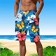 thumbnail image 1 of WILLBEST Pantalones Cortos Casuales de Verano para Hombre con Estampado Digital 3D y Cintura Elástica para Playa, 1 of 5