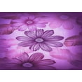 thumbnail image 1 of Ahgly Company Machine Washable Indoor Rectangle Transitional Dark Magenta Purple Area Rugs, 7' x 10', 1 of 7