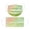 Light Green, variant on 10Pcs Adult Gradient Print Disposable Face Mask 3-Ply Breathable Non-Woven Mask with Smile Print for Daily Use(Sky Blue-17.5x9.5cm)