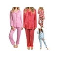 thumbnail image 4 of Yunliwuli Women 2 Piece Pajama Set Fashion Long Sleeve Button Shirt and Elastic Pants for Loungewear Soft Sleepwear for Nightwear, 4 of 10