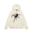 thumbnail image 1 of Sudadera con capucha para mujer, estampado de araña, estilo retro americano, manga larga, combina con todo, estilo urbano, juvenil, popular, estética, ropa de otoño para mujer., 1 of 6