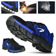 thumbnail image 5 of ATTOE Chaussures de Sécurité pour Hommes Embout en Acier Anti-Perforation Bottes de Travail Randonnée Escalade Espadrilles (Bleu 43)-0813, 5 of 5