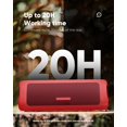 thumbnail image 3 of Altavoz Bluetooth BolaButty IPX5 resistente al agua con sonido HD rojo, 3 of 8