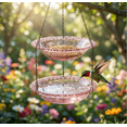 thumbnail image 6 of Solar Cascade Hanging Bird Bath Fountain, 2026 Solar Powered Cascading Outdoor Water Fountainwith Solars Pump & Glass Bowl, Decorative Garden Yard Patio Bird Bath Fountain (Purple Double-Tier), 6 of 7