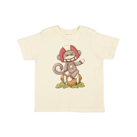 

Inktastic Football Monkey Gift Toddler Boy Girl T-Shirt