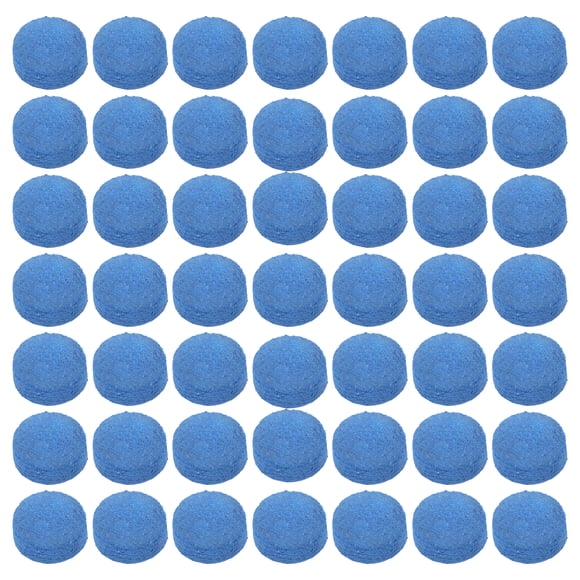 Blue Leather Cue Tips Replacement Parts for Billiard Cues Portable and Durable 50pcs
