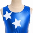 thumbnail image 3 of IDOPIP Girl Shiny Metallic Dress Toddler Holographic Skater Dress Metallic Music Festivals Birthday 80s Sparkly Outfits Kids Alien Halloween 90s Prom Swing Skater Dress 7-8 Years Blue Red, 3 of 8
