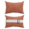 thumbnail image 2 of Pack of 2 Outdoor Lumbar Pillow Covers 12x20 Inch, Burnt Orange Waterproof Throw Pillow Covers Set, Farmhouse Vintage Orange Solid Color Modern Decorative Cushion Cases for Patio Porch Car, 2 of 7