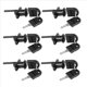 thumbnail image 1 of 6X Zinc AleaciÓN Computadora Escritorio Gabinete BuzÓN CajÓN Armario Armario Cam Lock con Llaves, Negro, 1 of 8