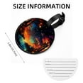 thumbnail image 5 of Fireflies 2pcs PU Leather Round Bag Tags with Privacy Cover and Name ID Tag - Suitcase Tags for Travel Luggage, Handbags, Backpacks, School Bags, 5 of 6
