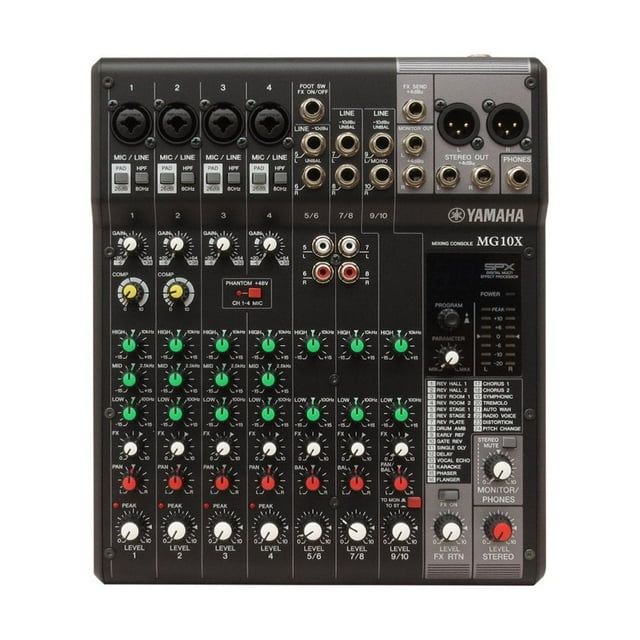 Consola de mezclas Yamaha MG-12XCV 12 Canales Con Efectos