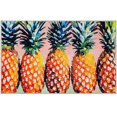 thumbnail image 1 of Olivias Home PR2-JMY001 22 x 32 in. Tropical Pineapples Rectangle Accent Rug, Multi Color, 1 of 1