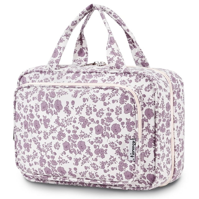 Neceser de viaje Narwey, organizador de maquillaje colgante grande