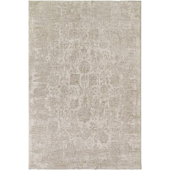 Masterpiece  9 ft. x 12 ft. 2 in. Masterpiece Machine Woven Traditional & Classic Rectangle Area Rug, Cream, Medium Gray & Light Gray