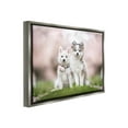 thumbnail image 4 of Stupell Industries Husky Puppies in Meadow Animals & Insects Painting Gray Floater Framed Canvas Art Print Wall Art, 21 x 17, 4 of 10
