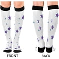 thumbnail image 2 of FREEAMG Glitter Star Compression Socks for Women and Men, 1 Pair, 2 of 7