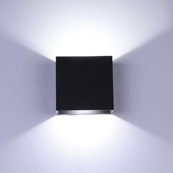 Mini LED Wall Sconces Dimmable 10W, Modern Wall Lamp Black Up Down Wall Mount Lights Mini Metal for Living Room Hallway Bedroom Decor, Cool White, O1186TP