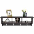 thumbnail image 4 of Gymax 31.5''L Hallway Coat Rack Storage Shelf Wall Mount Cubby Organizer Entryway w/Hooks, 4 of 9